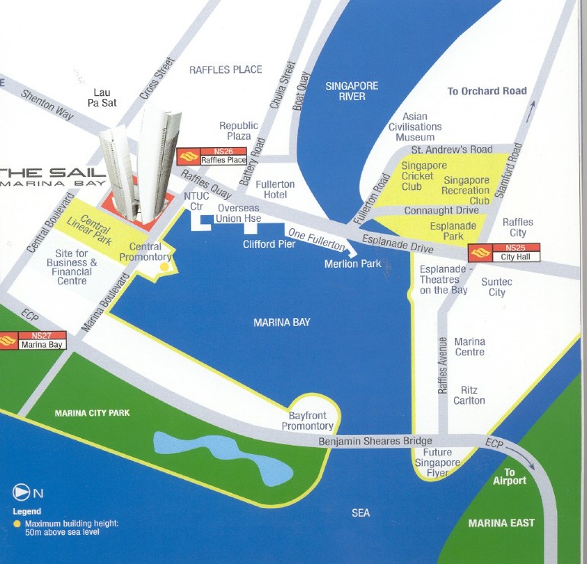 The Sail @ Marina Bay Location Map